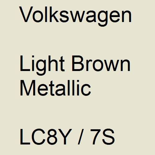 Volkswagen, Light Brown Metallic, LC8Y / 7S.